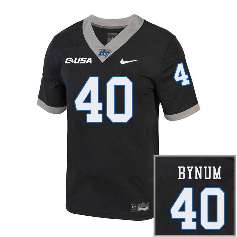 Men-Youth #40 Anthony Bynum Middle Tennessee State Blue Raiders 2023 College Football Jerseys Stitch